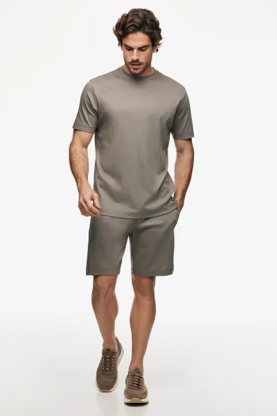 Mercerised T-shirt | Bruin