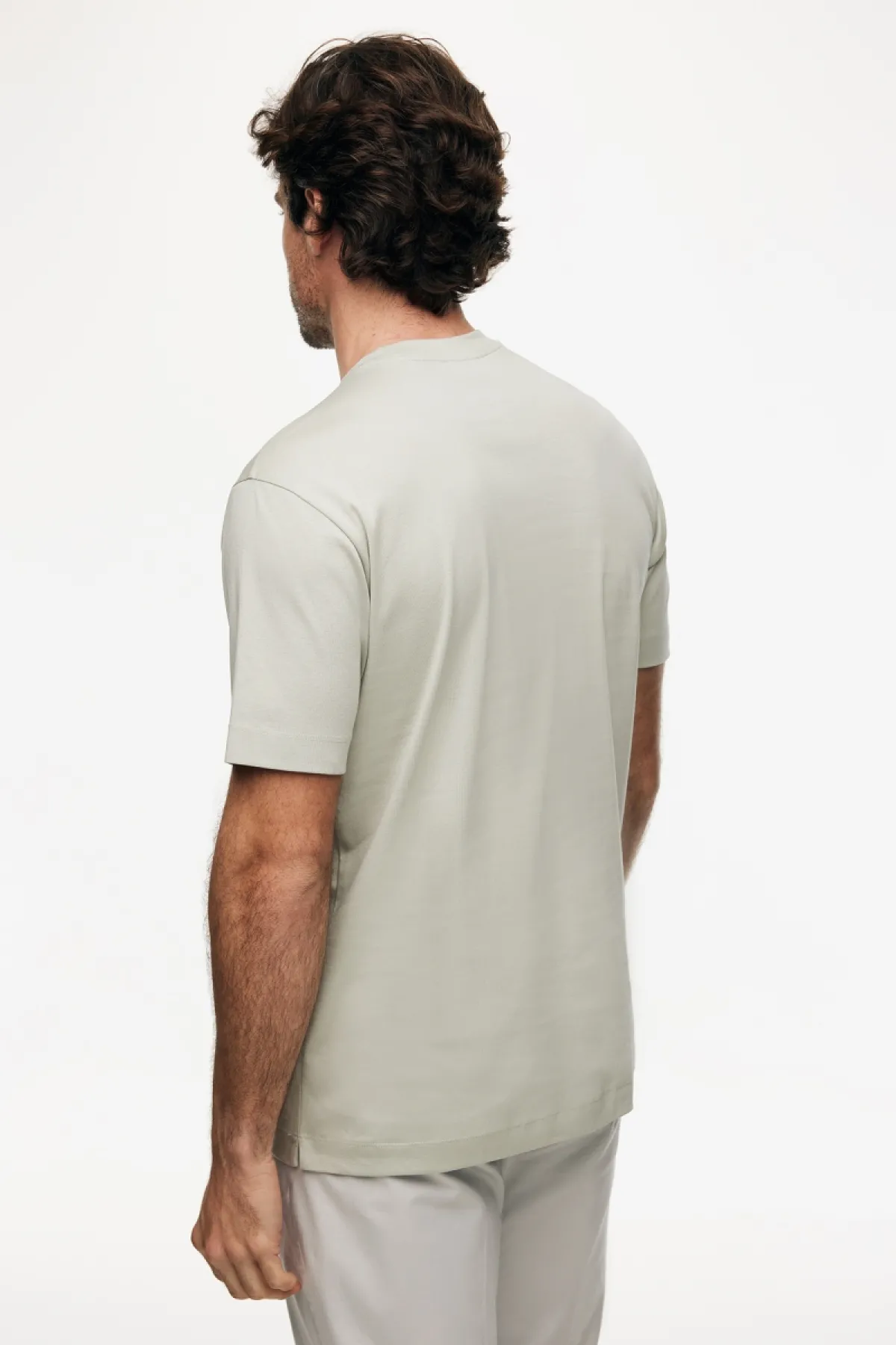 Mercerised T-shirt | Lichtgroen