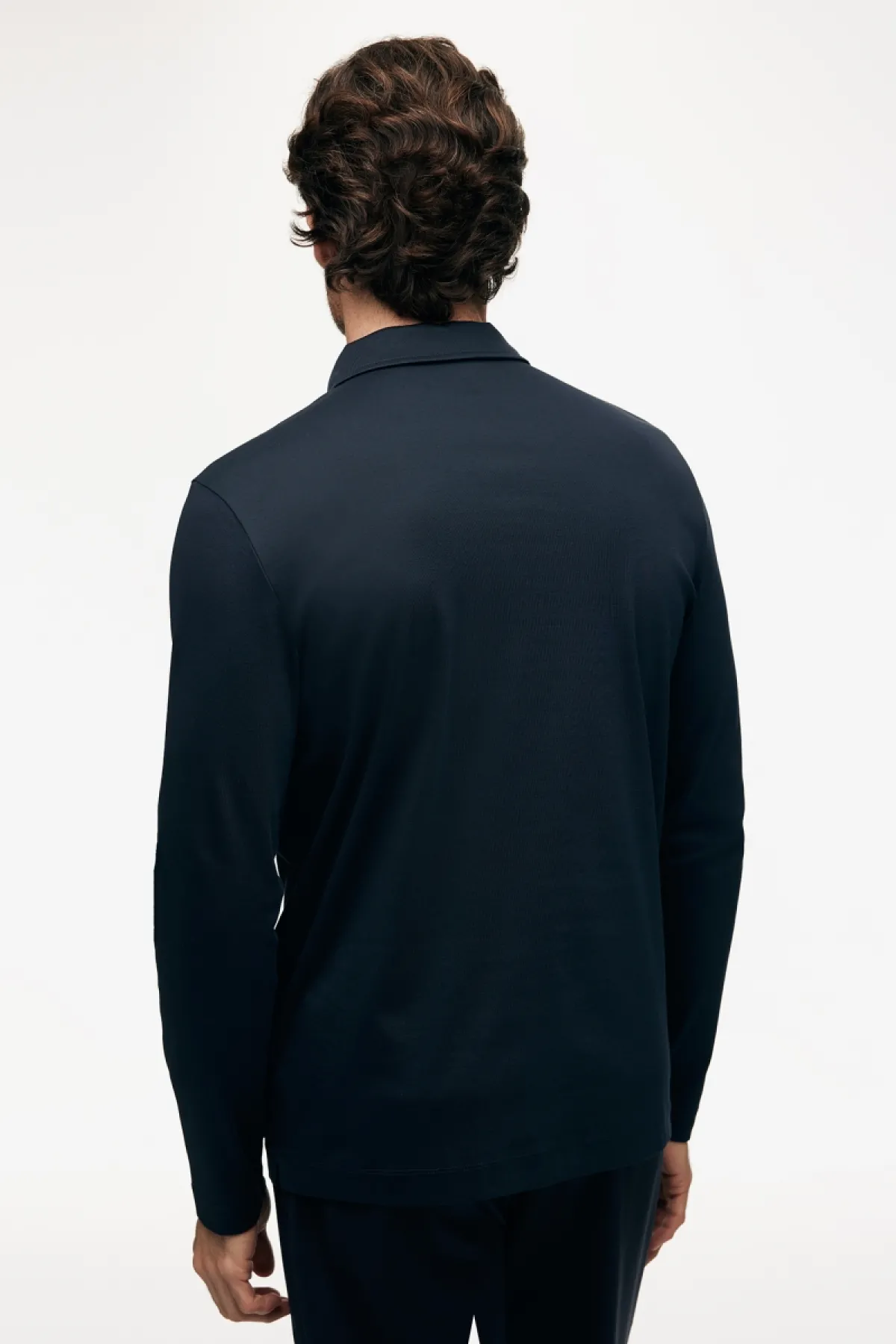 Half Zip Longsleeve Polo | Donkerblauw