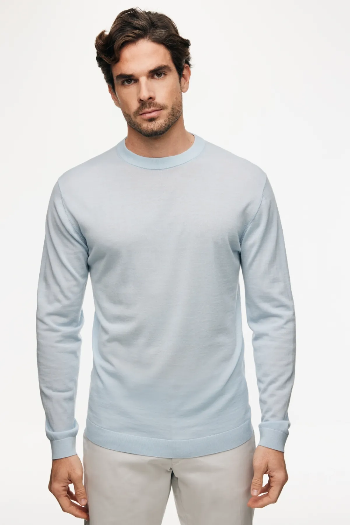 Roundneck Trui | Lichtgroen