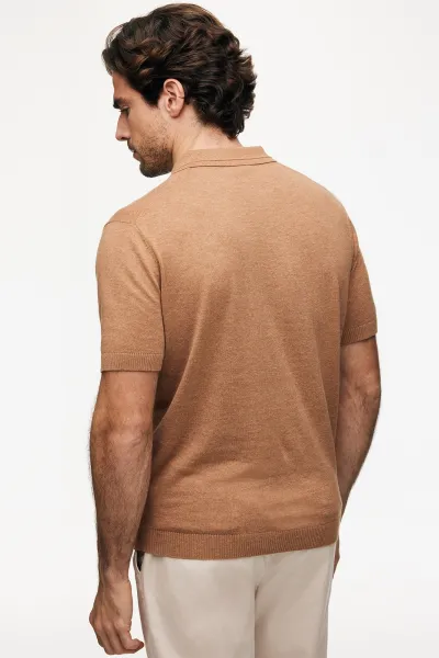 No Button Polo | Oranje