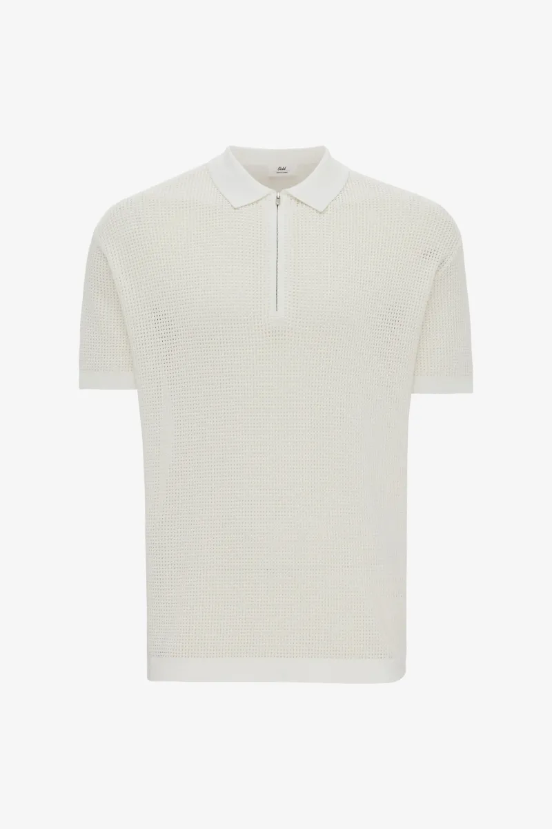 Crochet Polo | Off -white