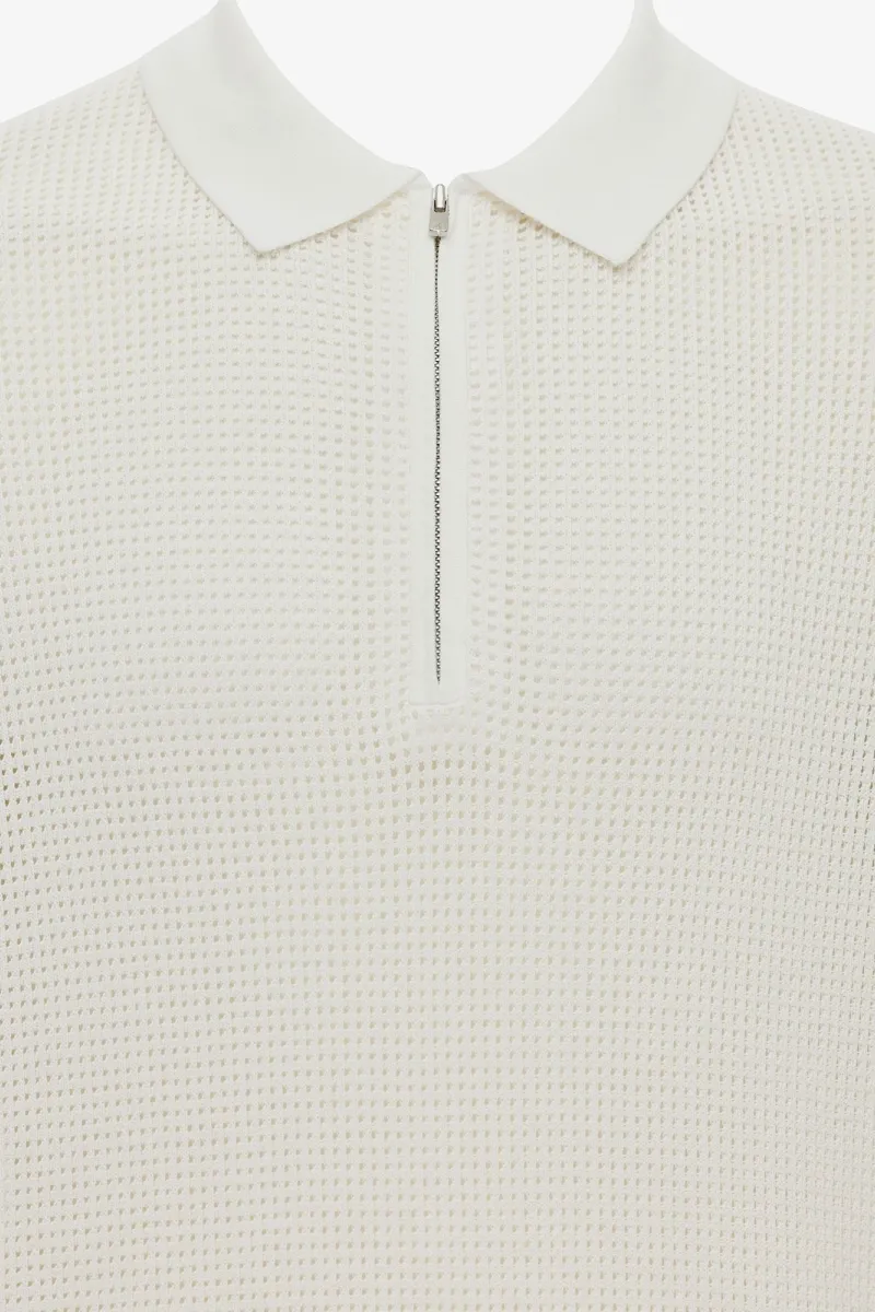 Crochet Polo | Off -white