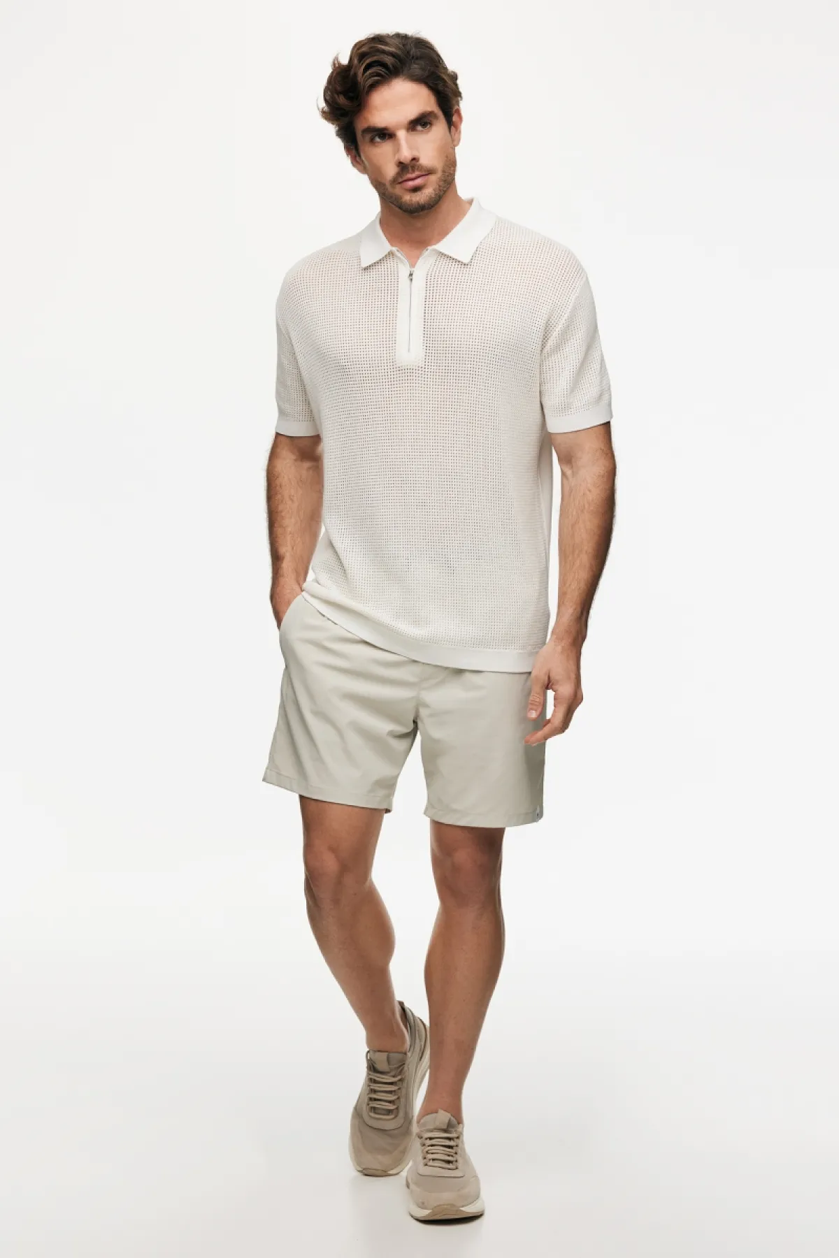 Crochet Polo | Off -white