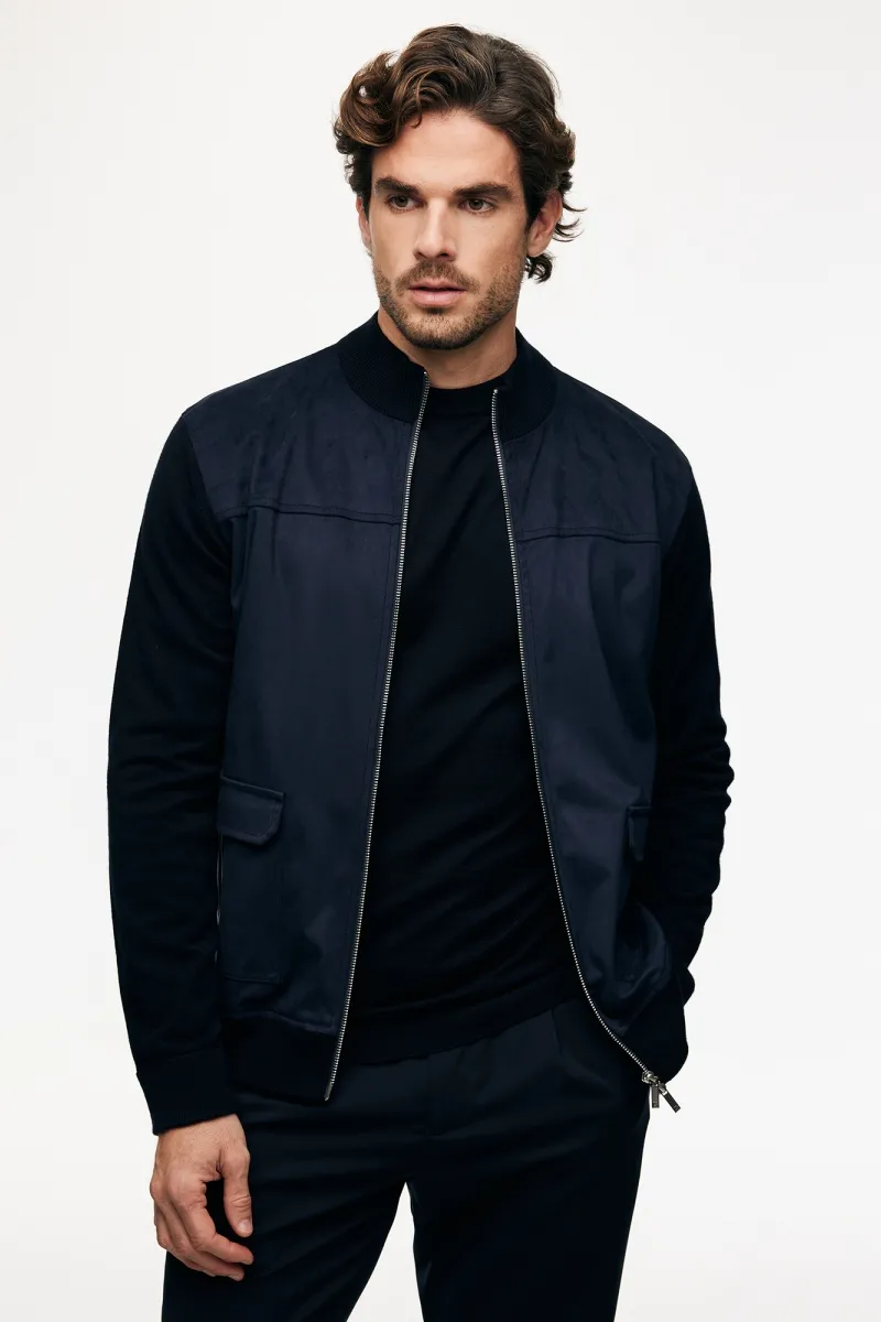 Wollen Vest | Donkerblauw