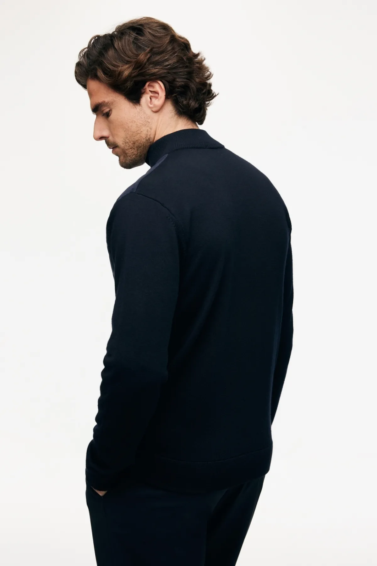 Wollen Vest | Donkerblauw