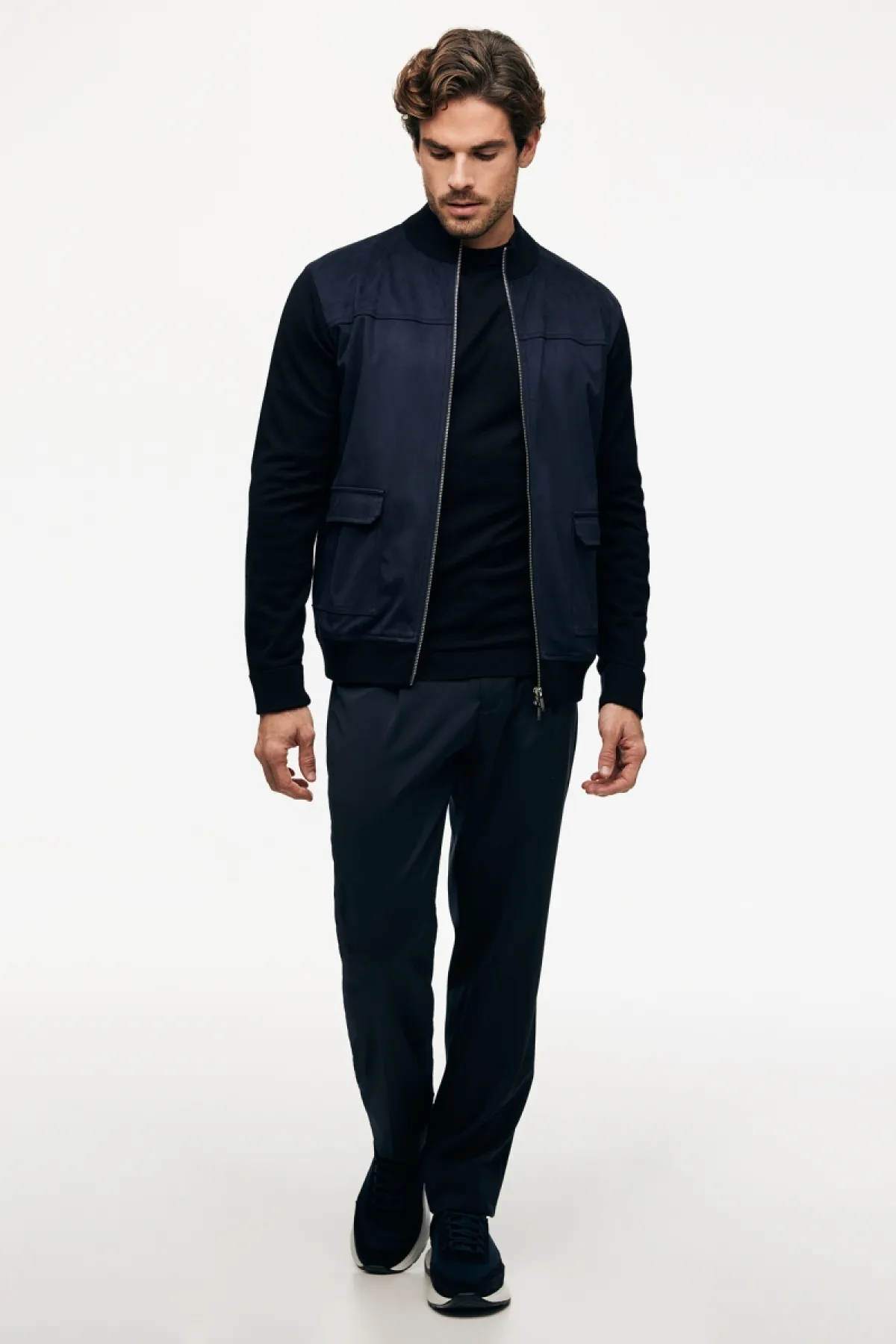 Wollen Vest | Donkerblauw