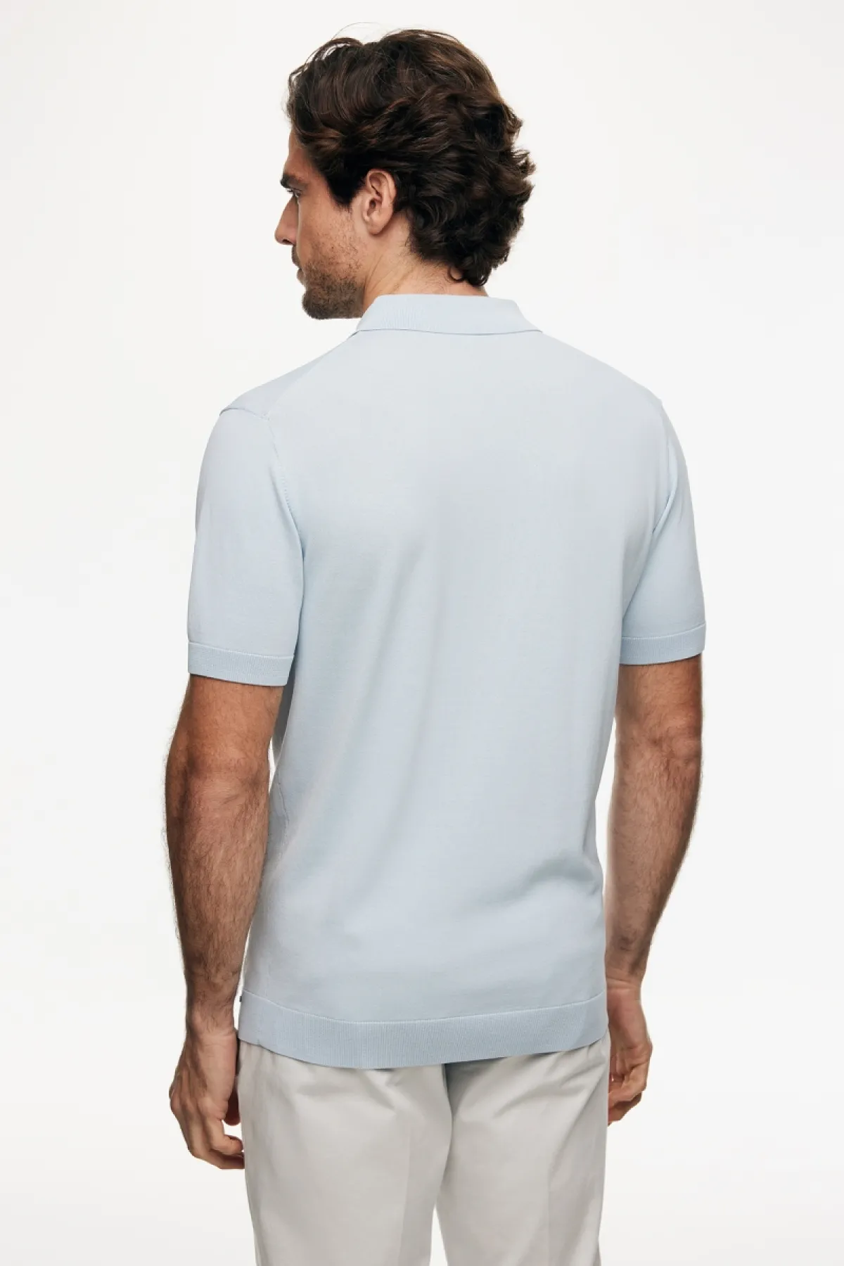 Button Polo | Lichtblauw