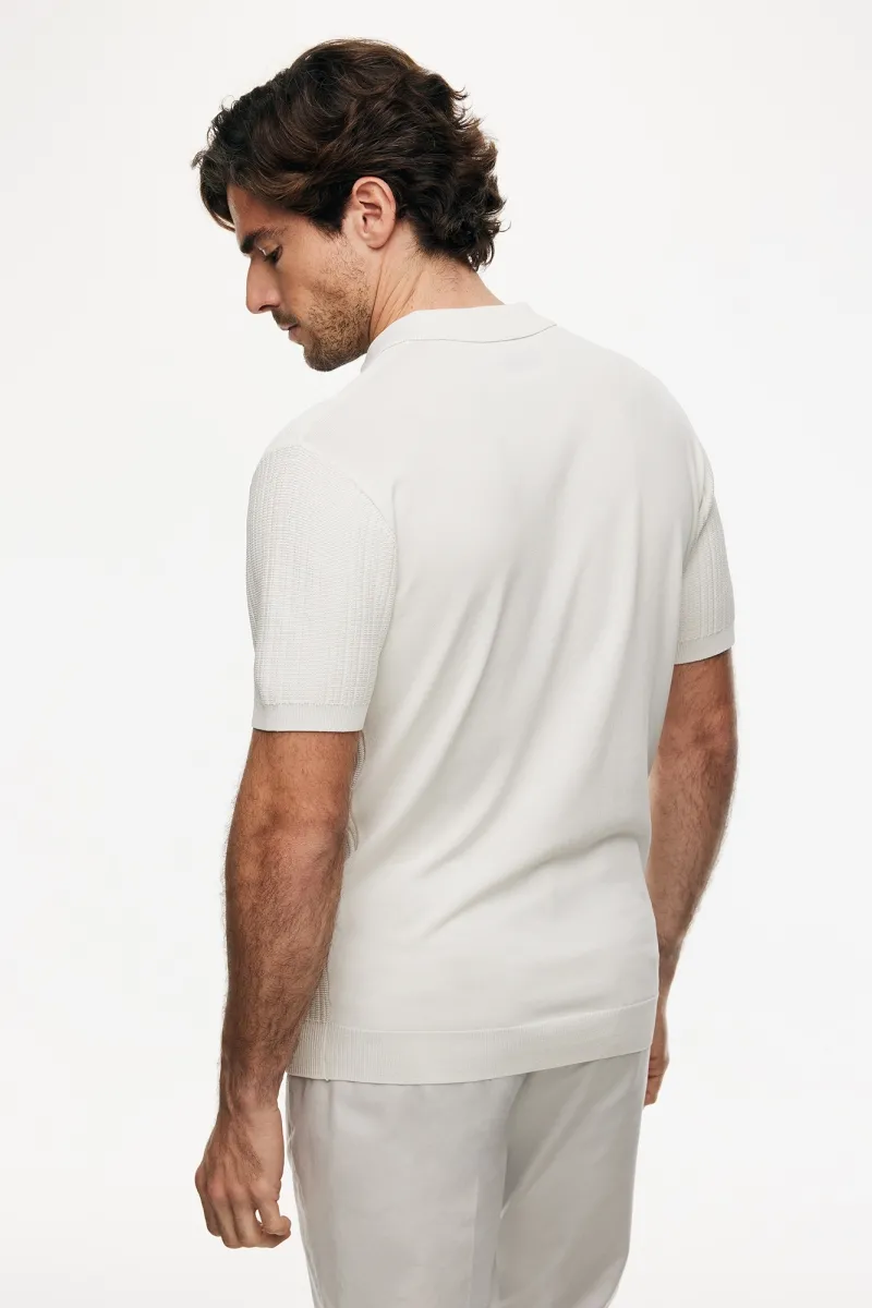 Gebreide Polo | Off-white