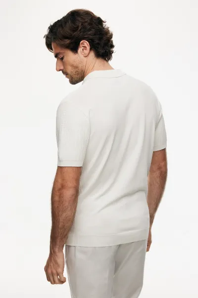 Gebreide Polo | Off-white