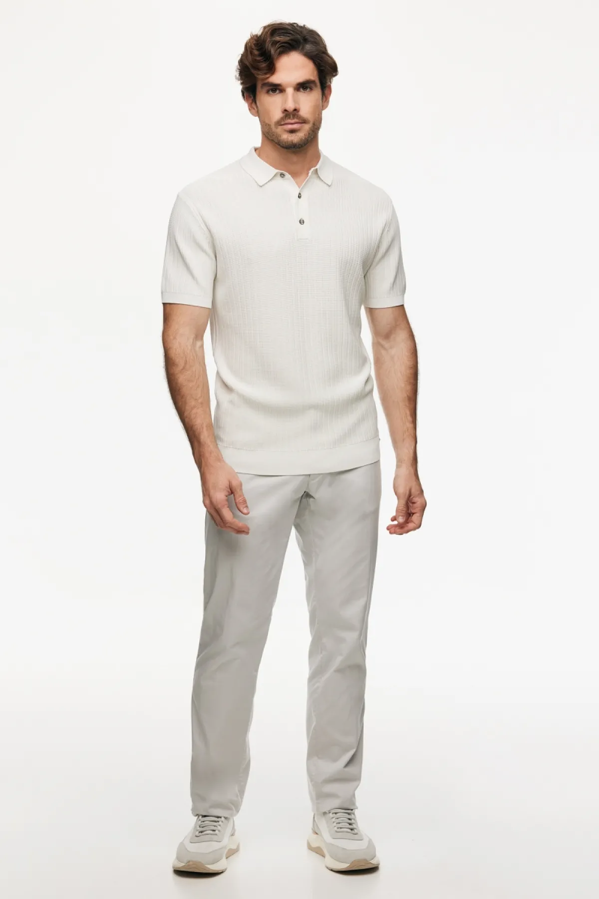 Gebreide Polo | Off-white