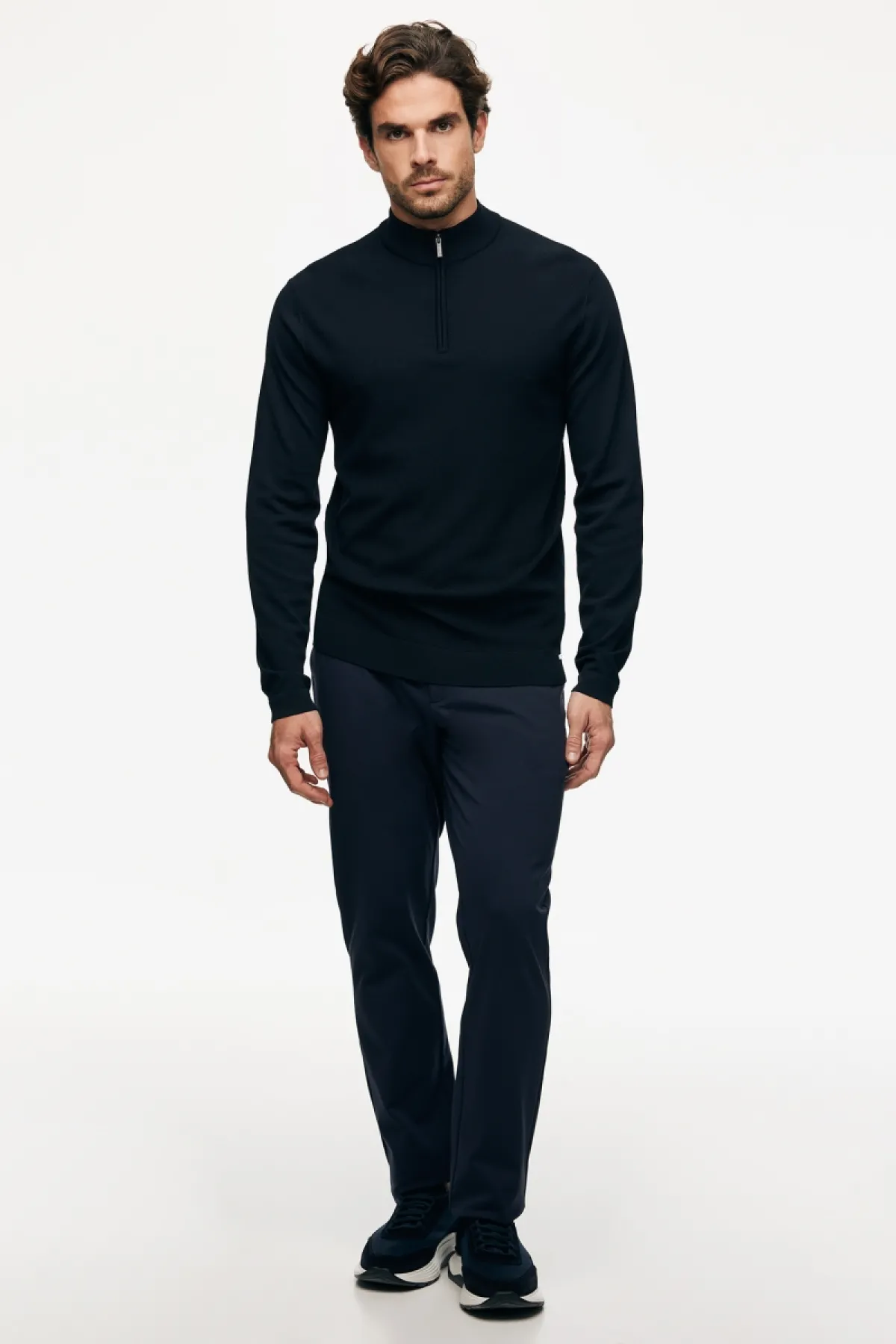 Turtle Half Zip | Donkerblauw