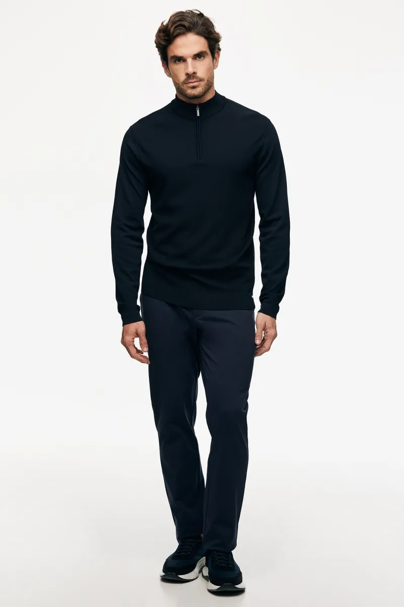 Turtle Half Zip | Donkerblauw