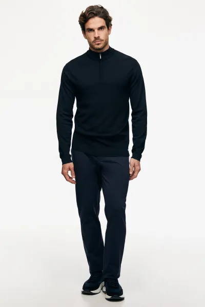 Turtle Half Zip | Donkerblauw