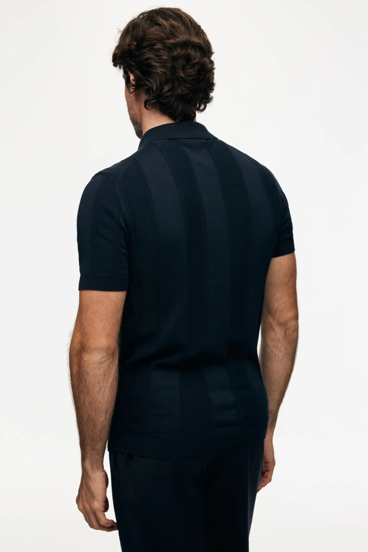 Structuur Polo | Donkerblauw