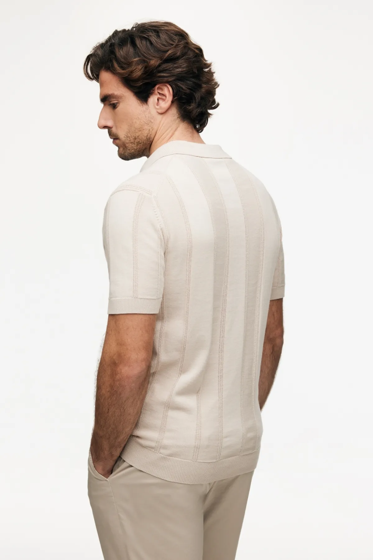 Structuur Polo | Beige