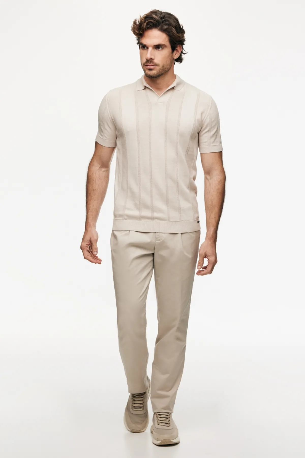 Structuur Polo | Beige