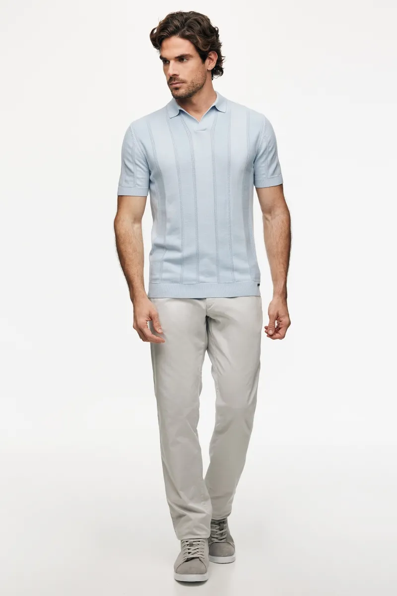 Structuur Polo | Lichtblauw