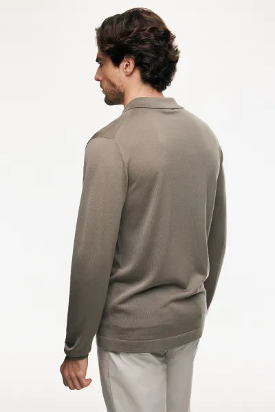 Gebreid Vest | Taupe