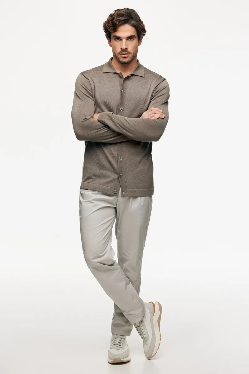 Gebreid Vest | Taupe