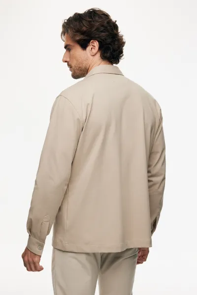 Dynamic overshirt | Beige