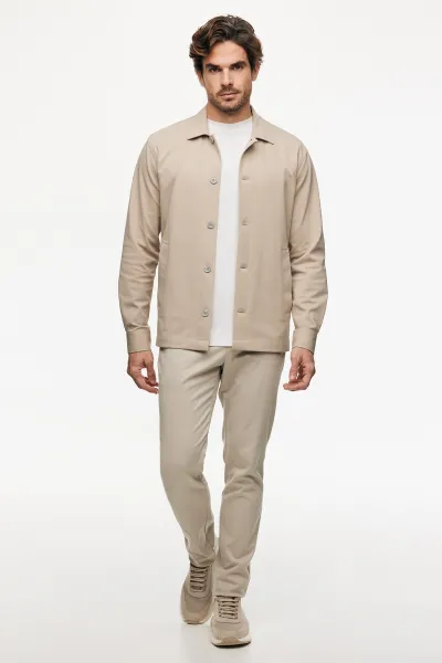 Dynamic overshirt | Beige