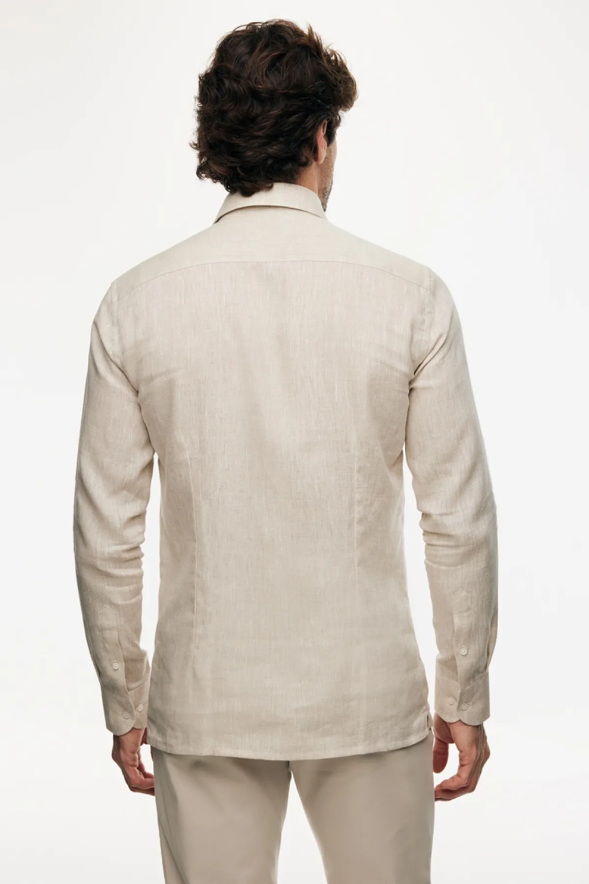 Linnen Overhemd | Beige