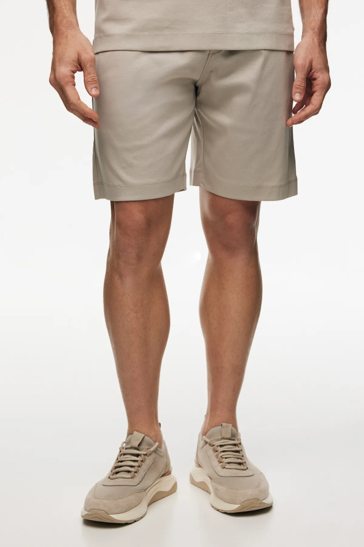 Cotton Shorts | Beige
