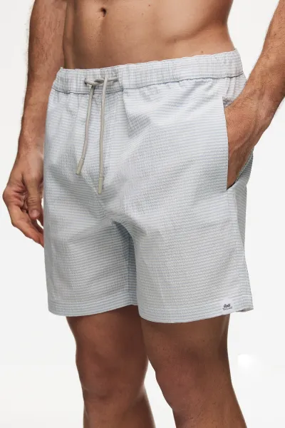 Lipari Zwembroek | Lichtblauw Gestreept