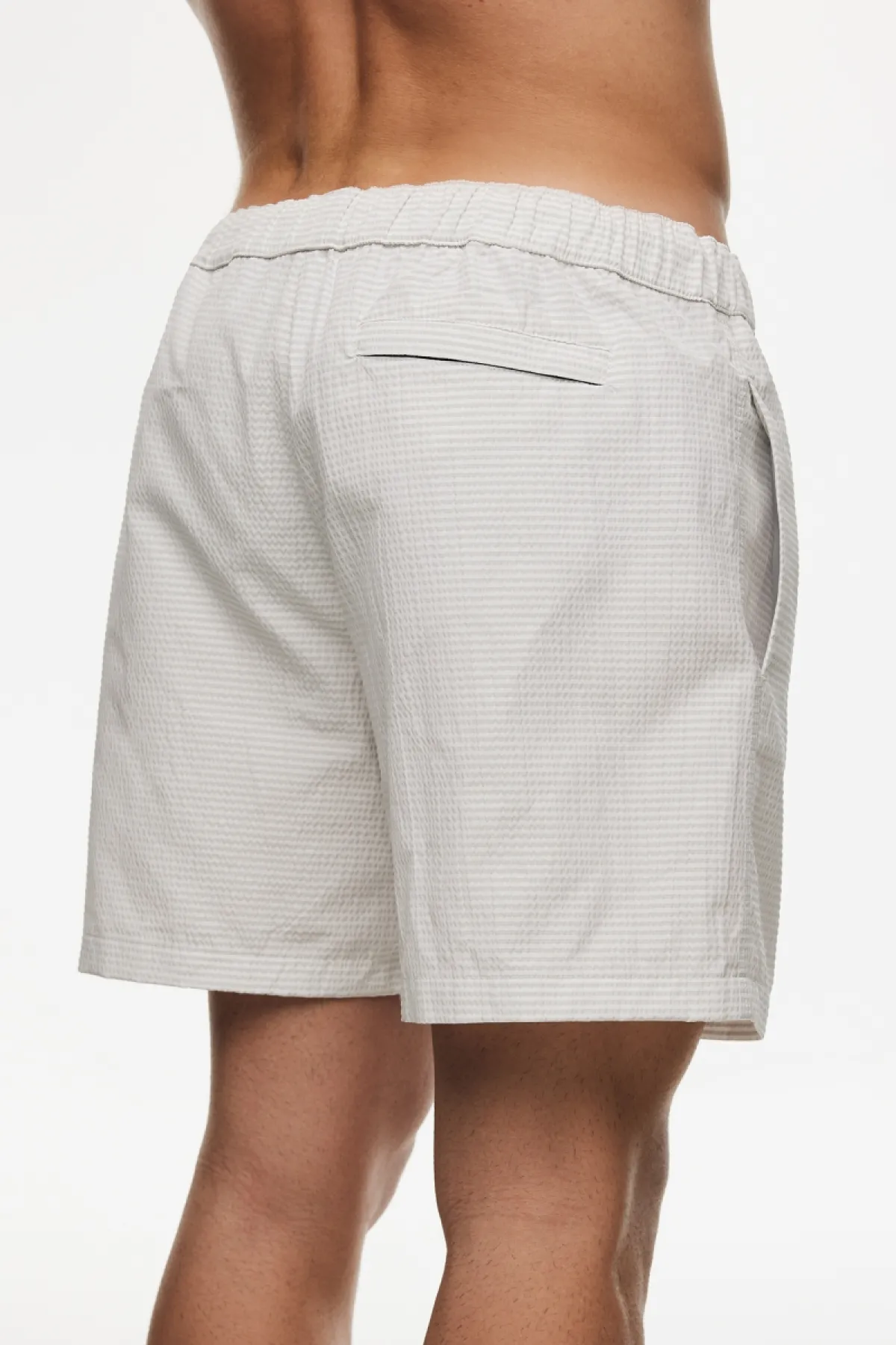 Lipari Zwembroek | Lichtgrijs Gestreept