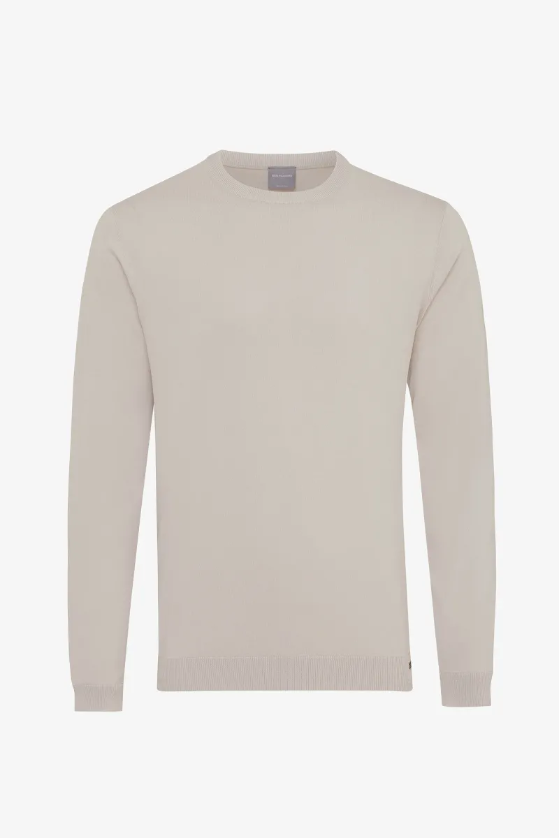 Round neck | Beige