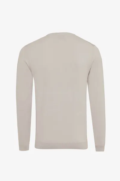 Round neck | Beige