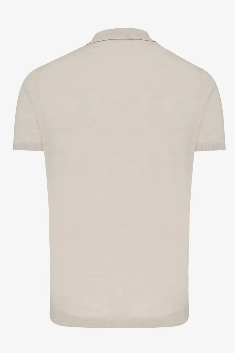 Gold polo | Beige