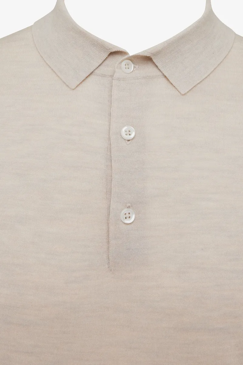 Gold polo | Beige