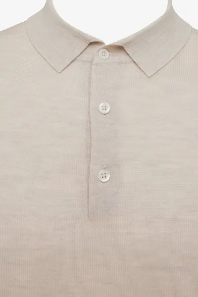 Gold polo | Beige