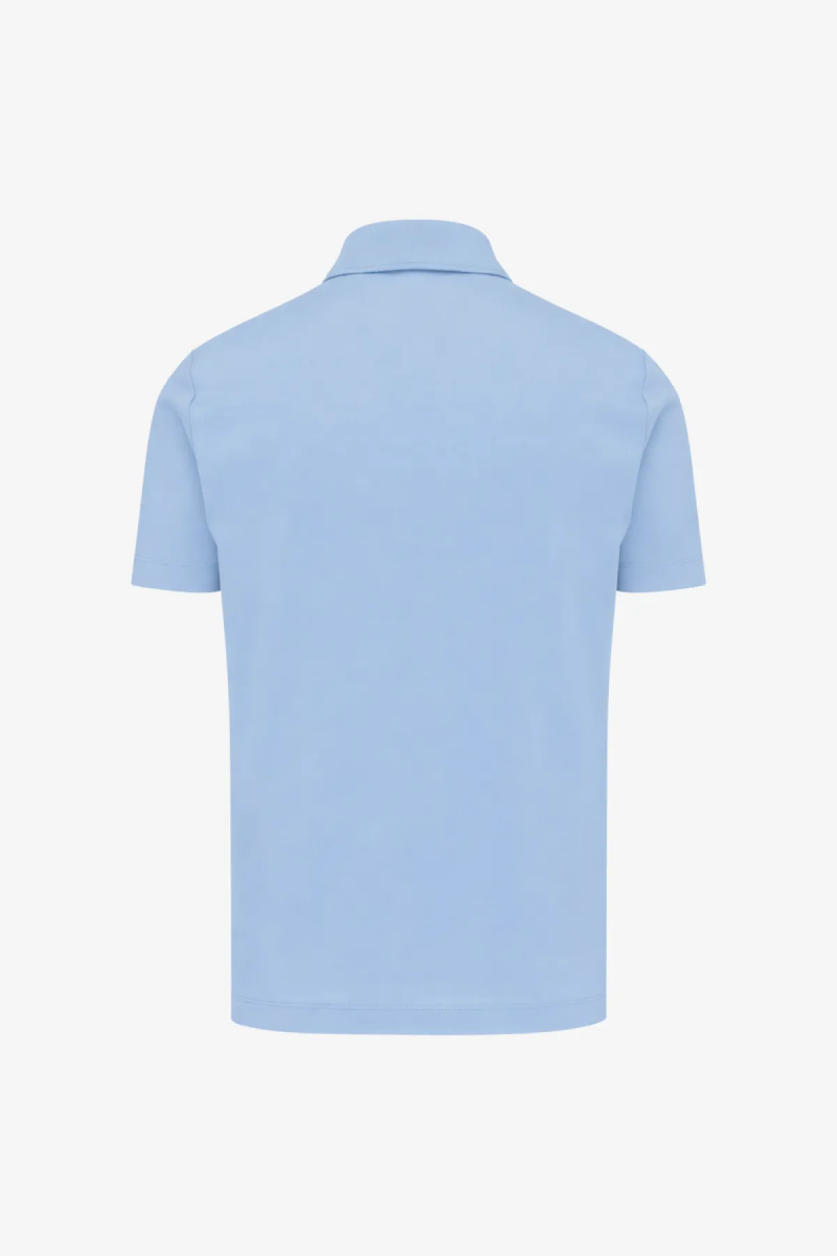 2-Button Polo | Lichtblauw