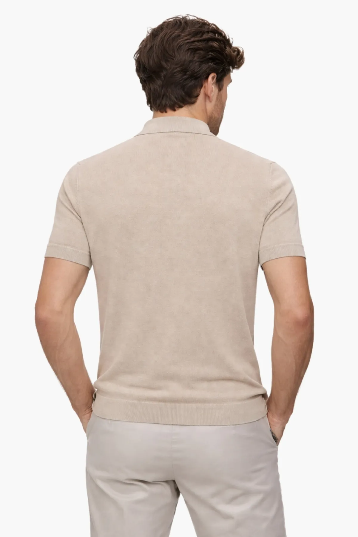 Gebreide Polo | Bruin