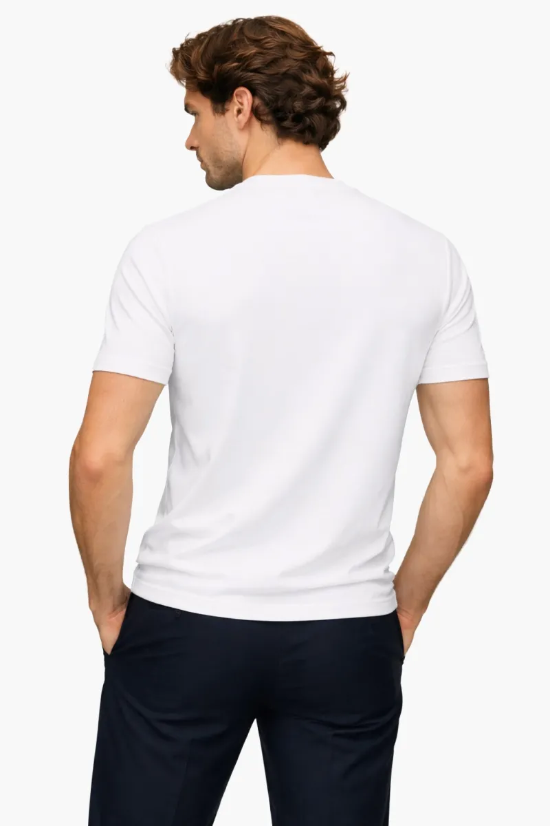 Mercerised T-shirt | Wit