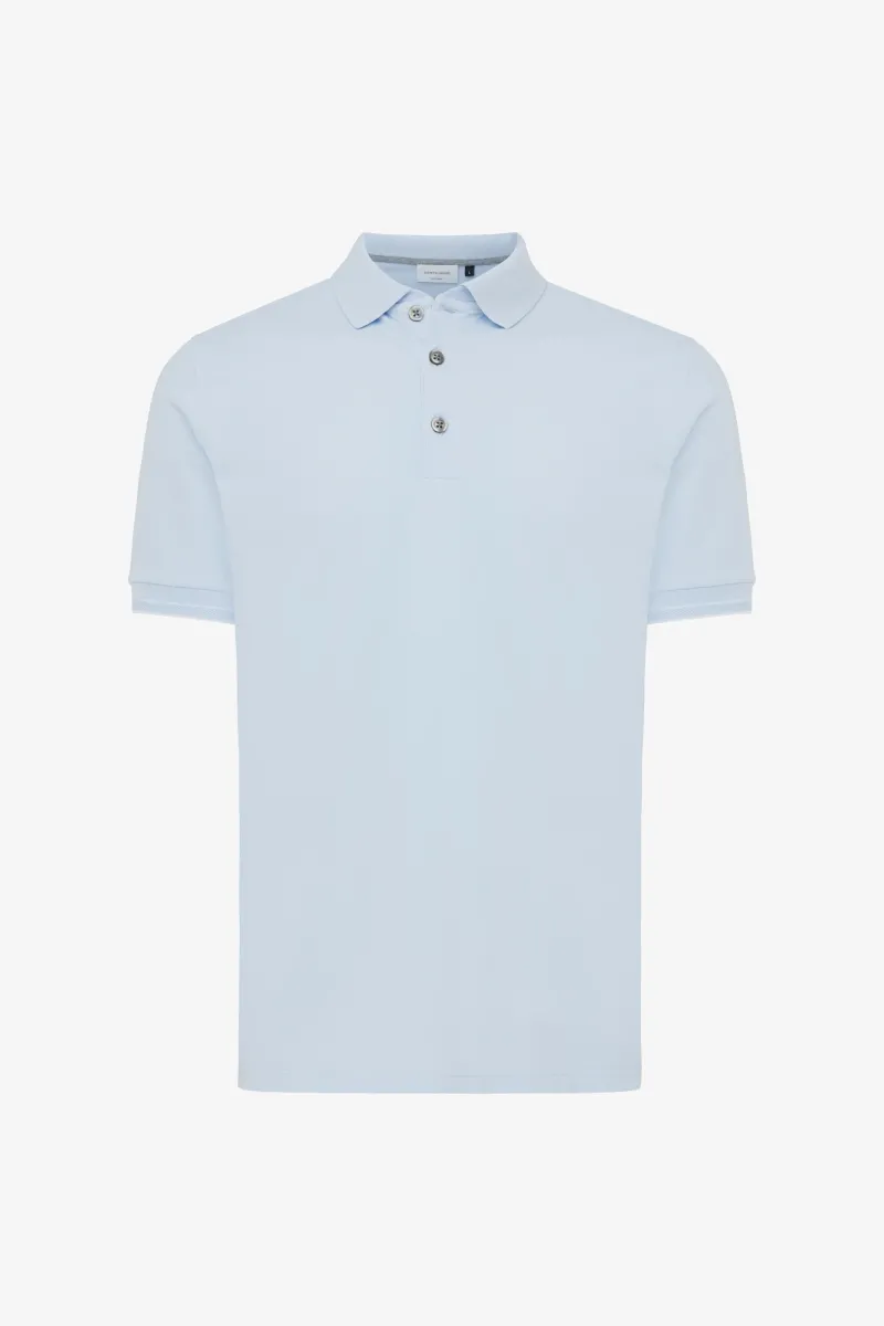 Button Polo | Lichtblauw