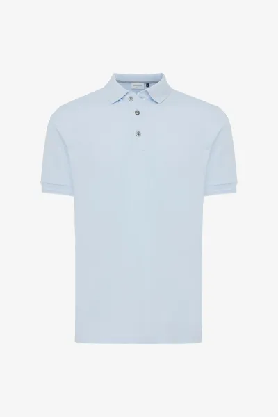 Button Polo | Lichtblauw