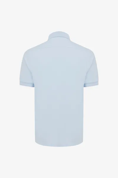 Button Polo | Lichtblauw