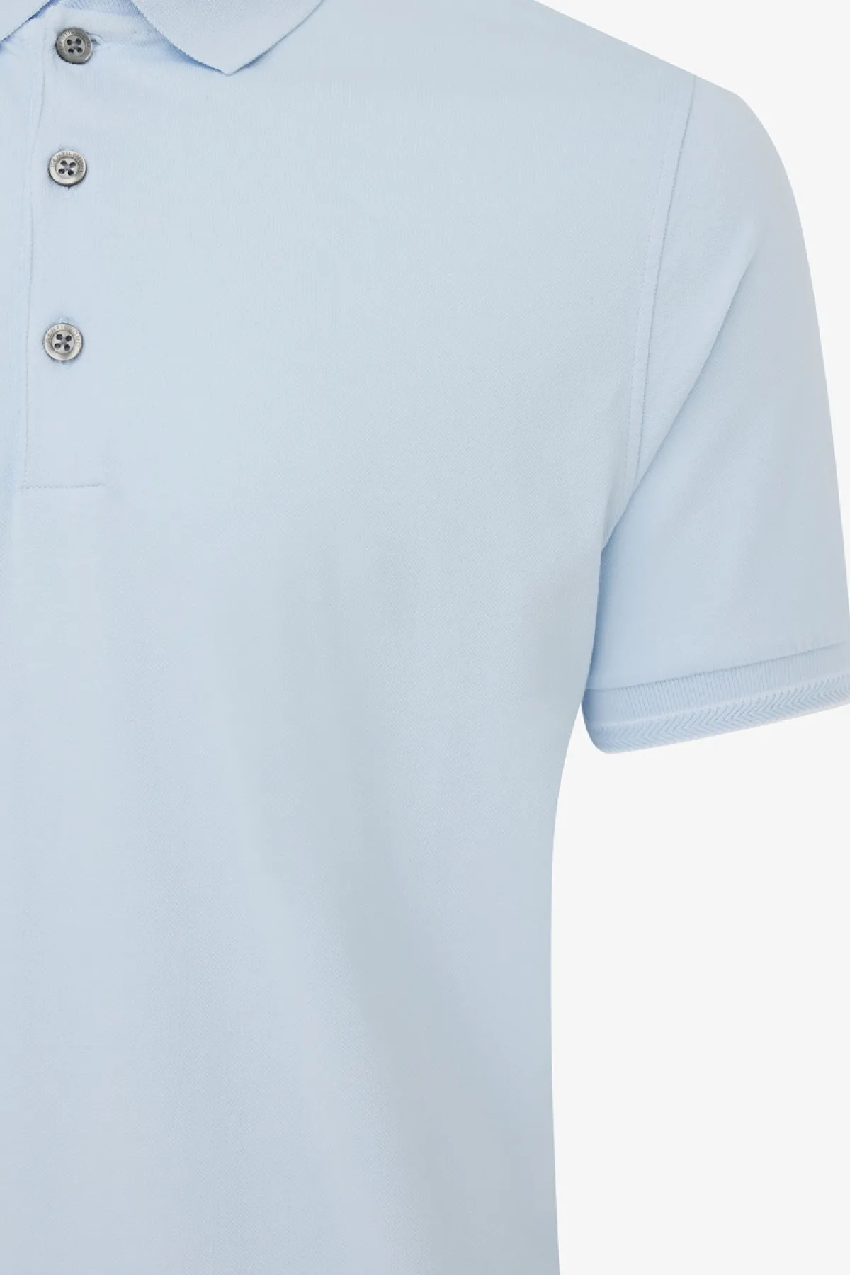 Button Polo | Lichtblauw