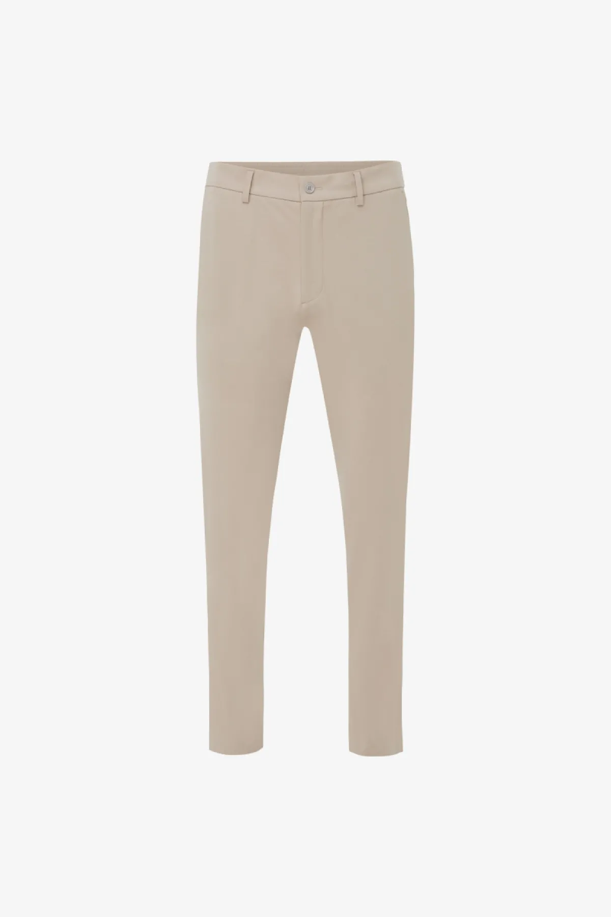 Cotton Blend Trousers | Beige