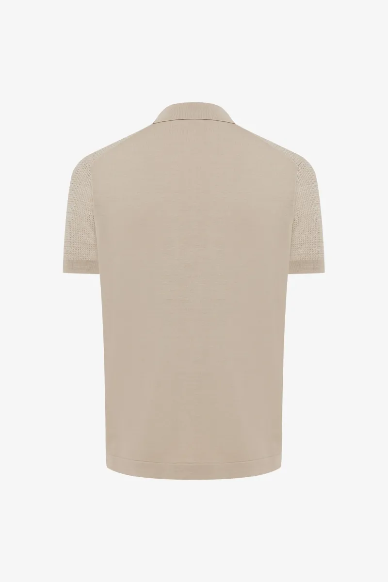 Crochet Polo | Beige