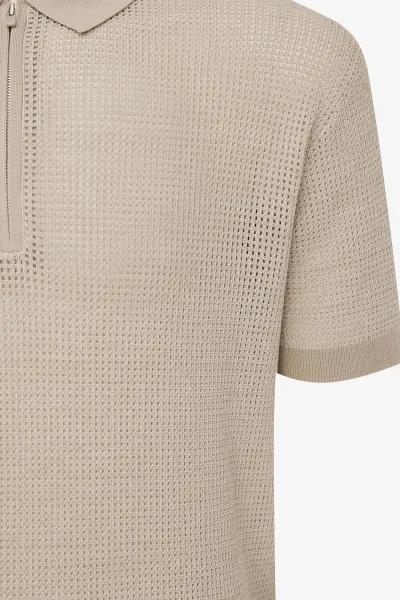 Crochet Polo | Beige
