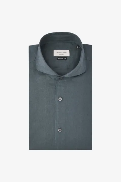 Linnen Overhemd | Grijs