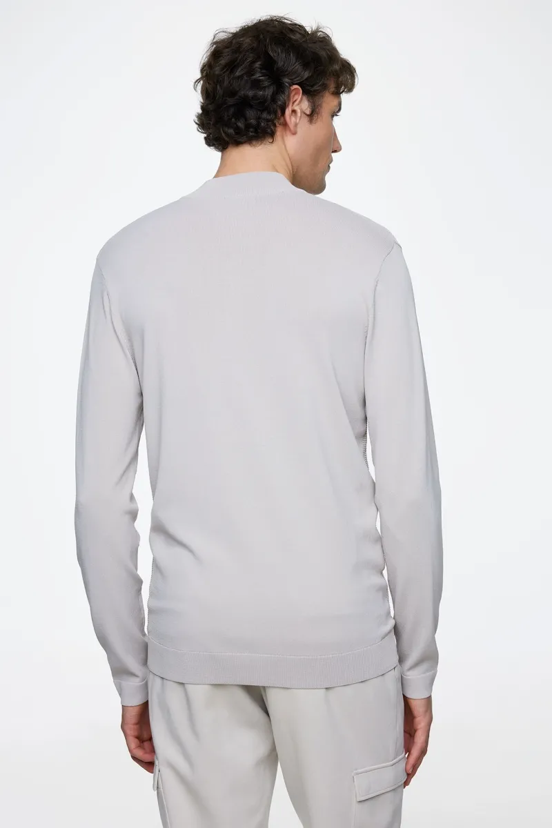 Turtle zip structuur lichtgrijs