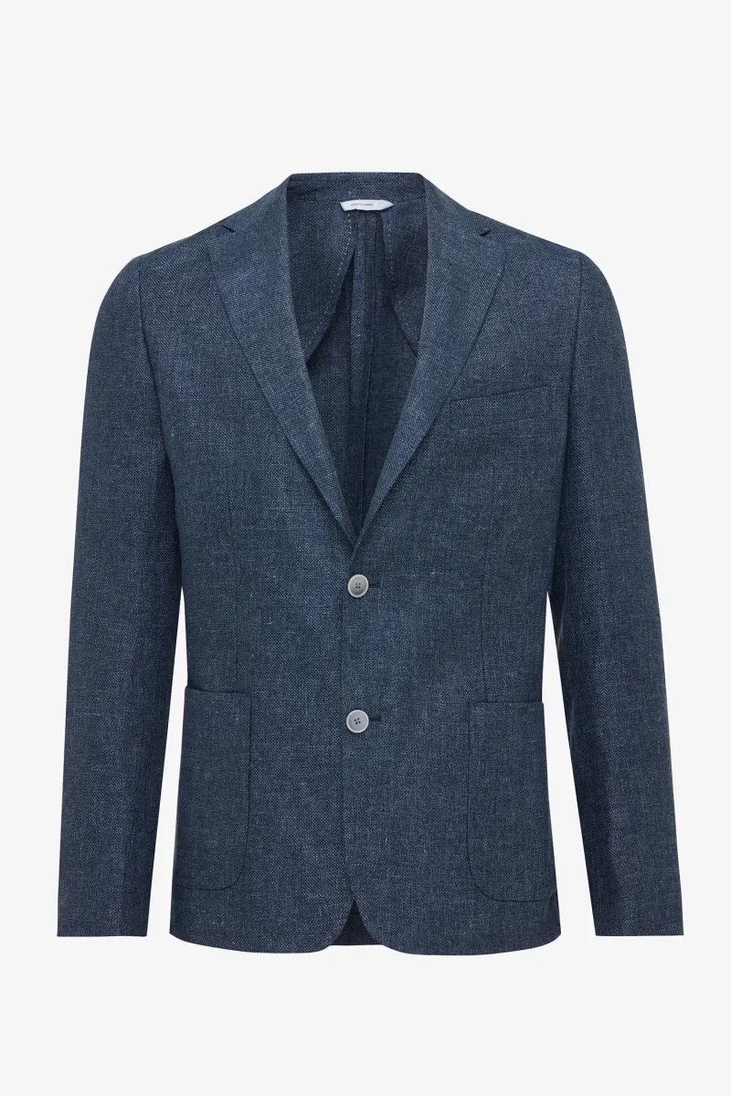 Linnen Colbert - Donkerblauw