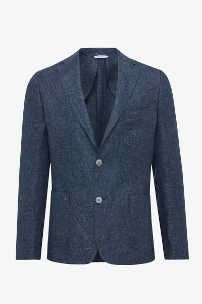 Linnen Colbert - Donkerblauw