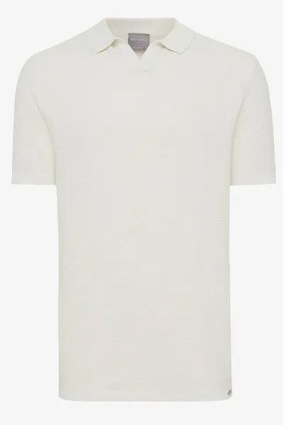 Buttonless Polo | Off White